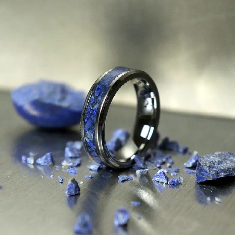 Blue Lapis Lazuli Ring made by Rose Anvil