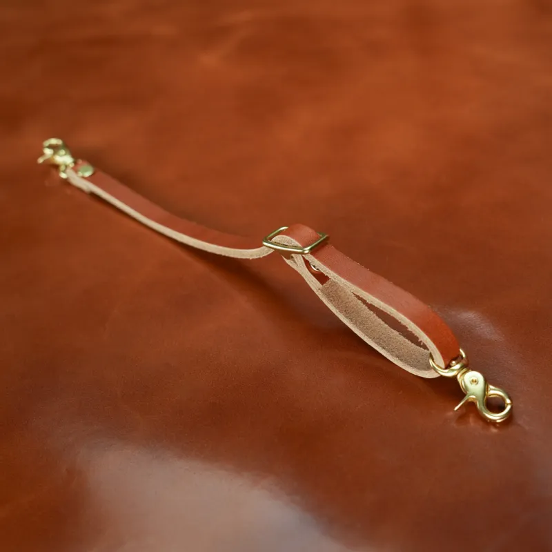 Leather Safety Strap made by Rose Anvil