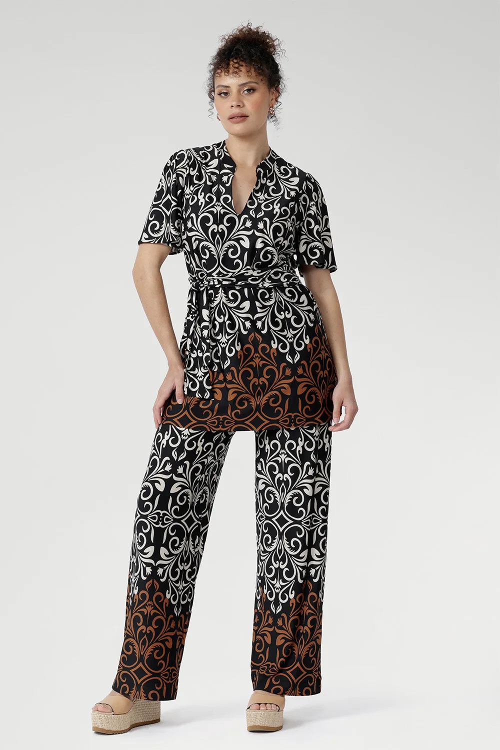 Julia Tunic Top in Borderline sold by Leina & Fleur product image thumbnail 2