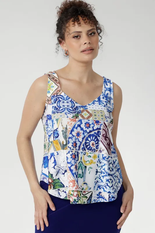 Eddy Cami in Mosaic Tile sold by Leina & Fleur