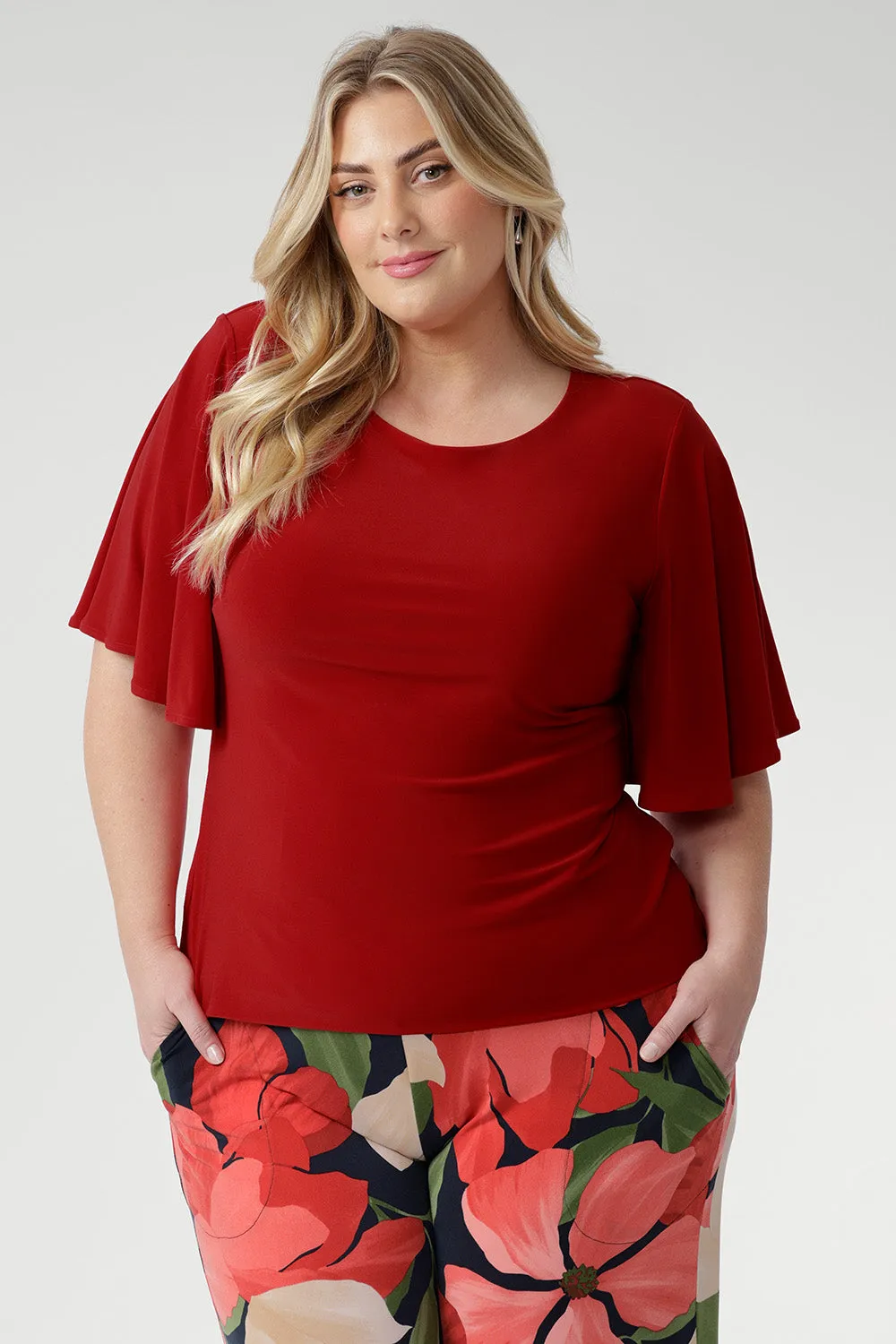 Chloe Top in Red sold by Leina & Fleur product image thumbnail 3
