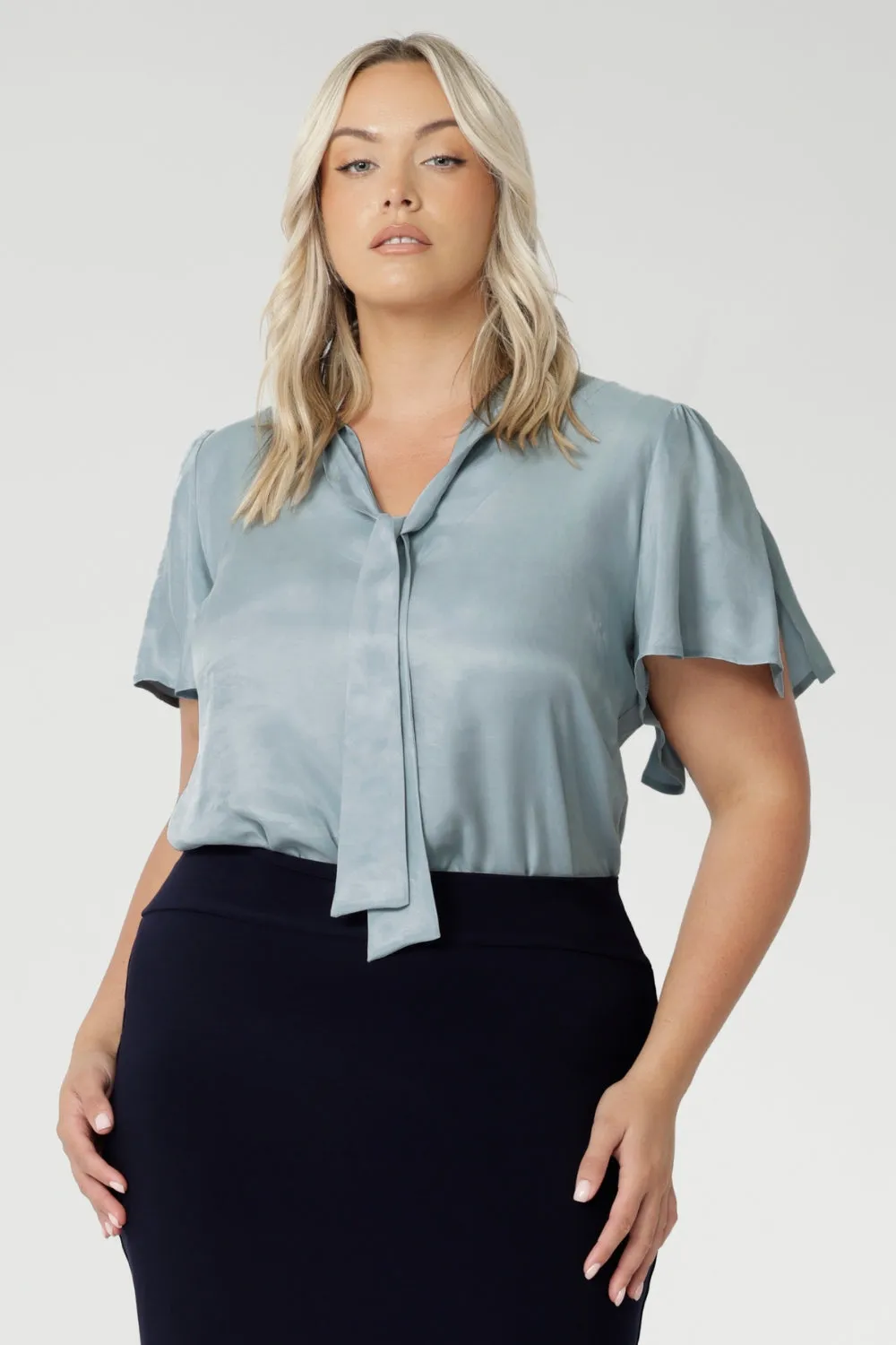 Michael Shirt in Ice Blue sold by Leina & Fleur