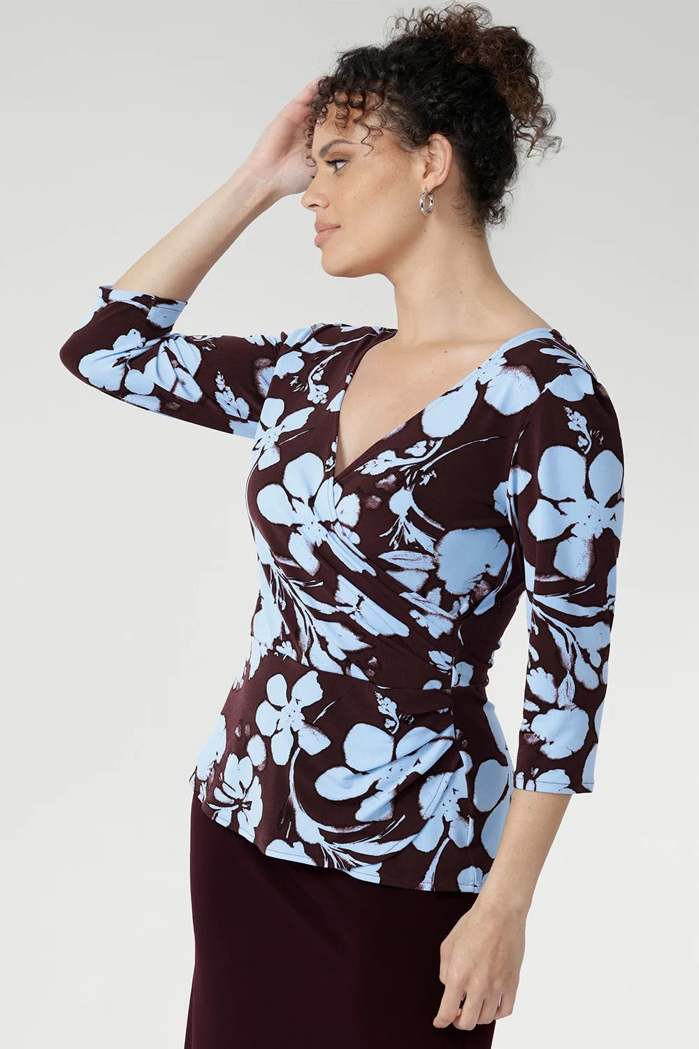 Kyle Top in Plum Dispersia sold by Leina & Fleur product image thumbnail 2