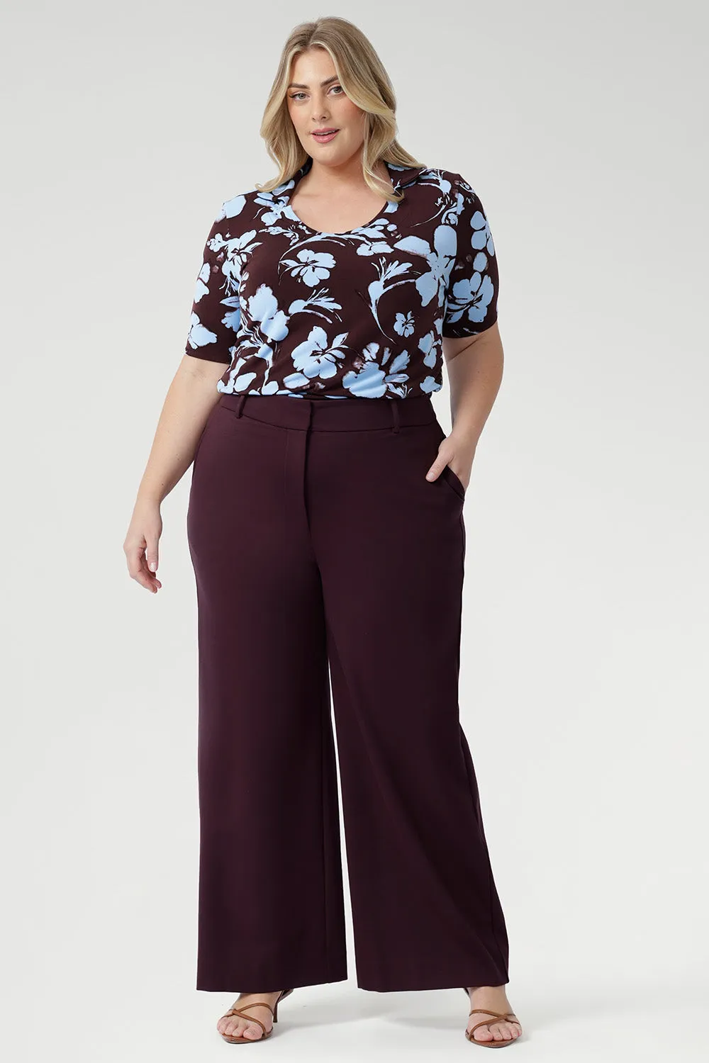 Cosi Top in Plum Dispersia sold by Leina & Fleur product image thumbnail 3