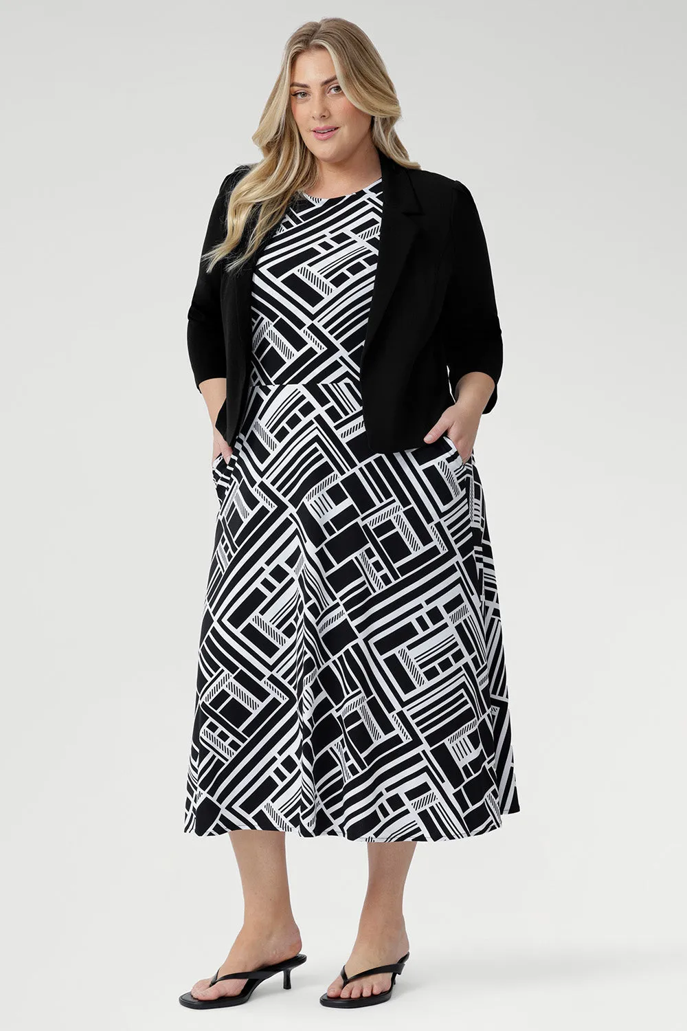 Janine Dress in Moderno w Belt sold by Leina & Fleur product image thumbnail 2