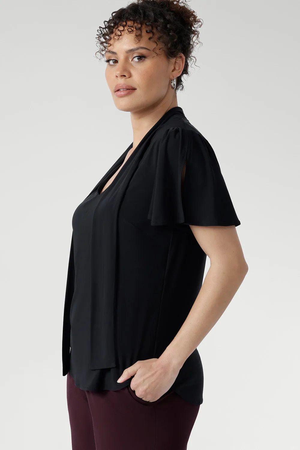 Michael Top in Black sold by Leina & Fleur product image thumbnail 3