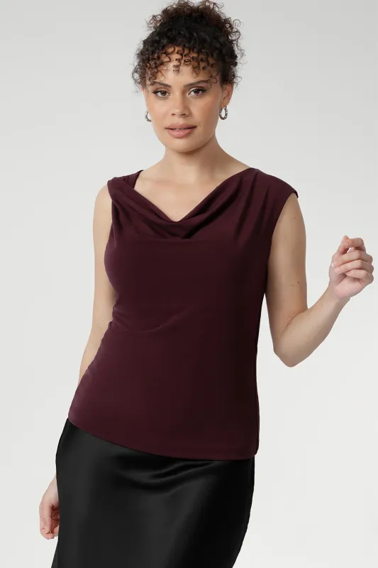 Jordan Top in Wine sold by Leina & Fleur