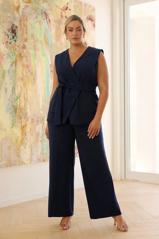 Vienna Vest in Navy sold by Leina & Fleur