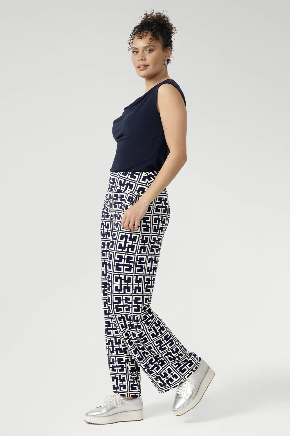 Monroe Pant in Ink Olympia sold by Leina & Fleur product image thumbnail 4