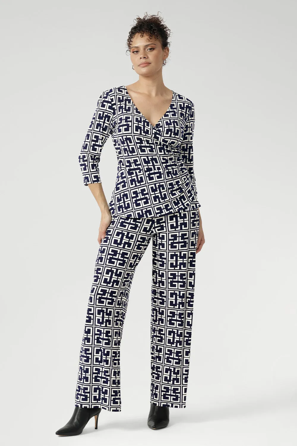 Monroe Pant in Ink Olympia sold by Leina & Fleur product image thumbnail 2