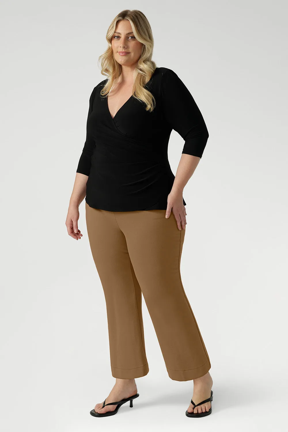 Uma Pant in Caramel sold by Leina & Fleur product image thumbnail 4