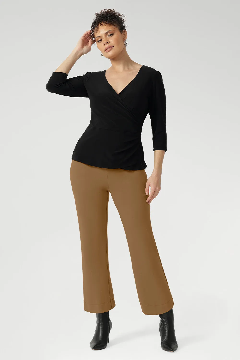 Uma Pant in Caramel sold by Leina & Fleur product image thumbnail 3