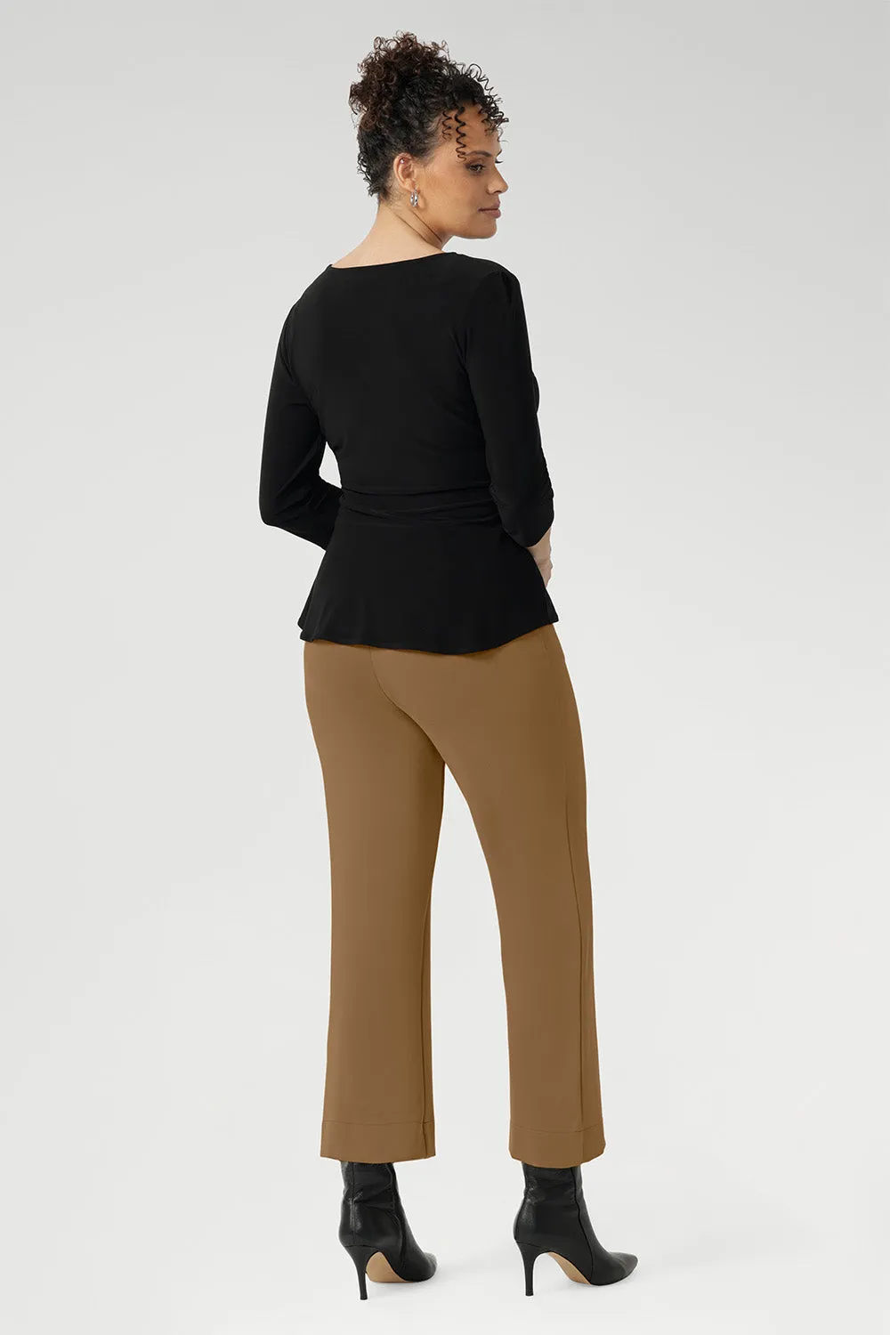 Uma Pant in Caramel sold by Leina & Fleur product image thumbnail 5