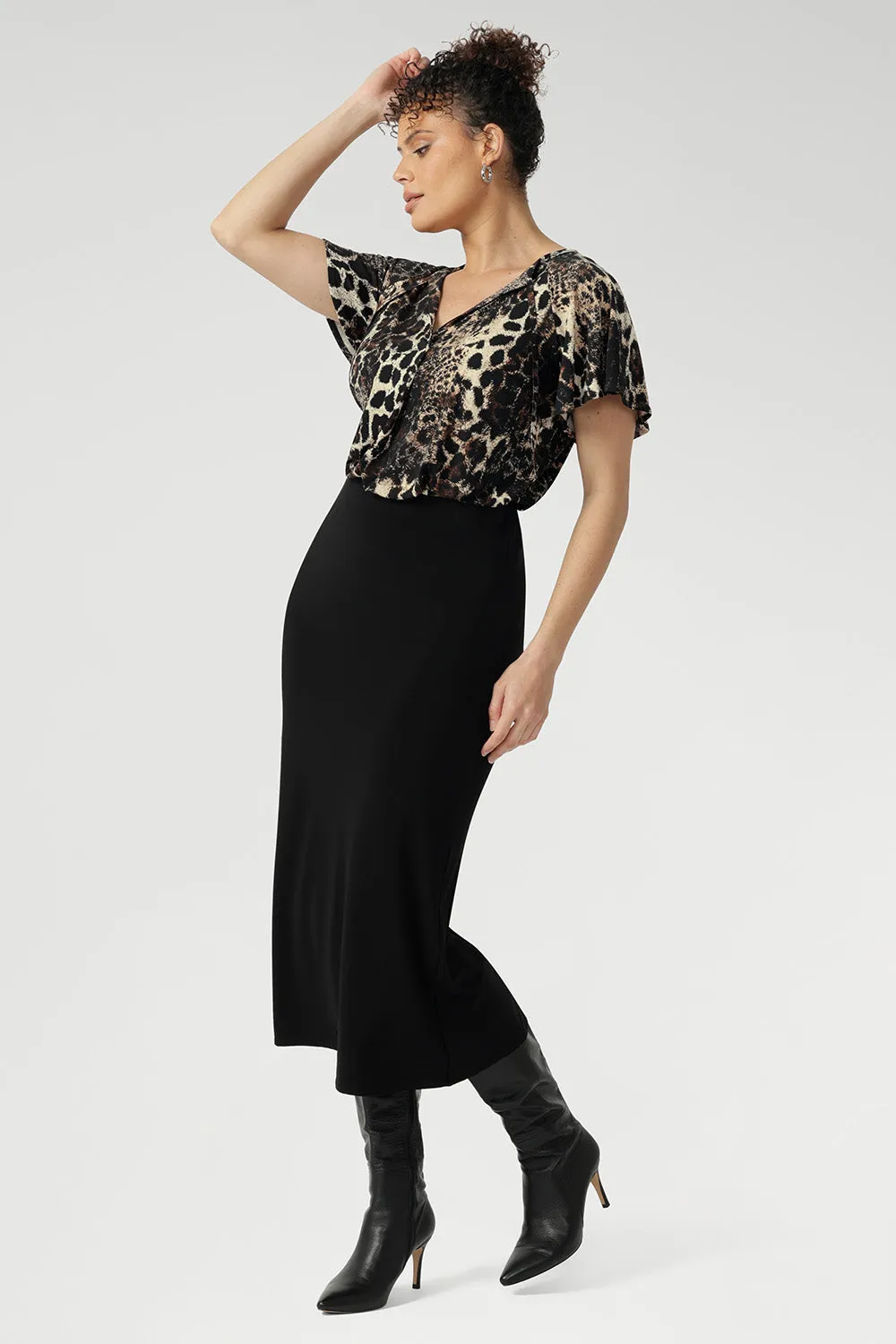 Bowie Top in Panthera sold by Leina & Fleur product image thumbnail 3