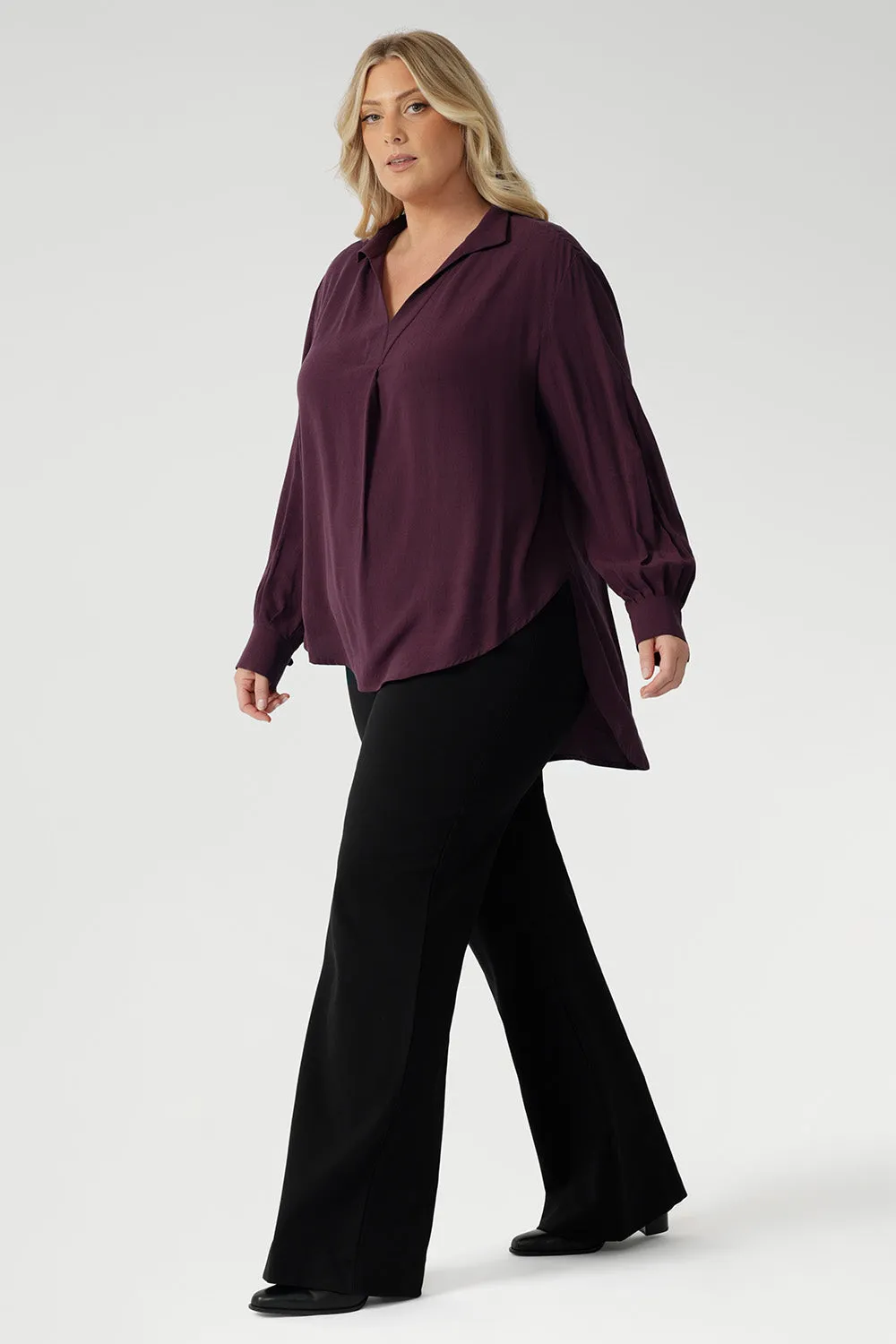 Ellis Shirt in Plum sold by Leina & Fleur product image thumbnail 4