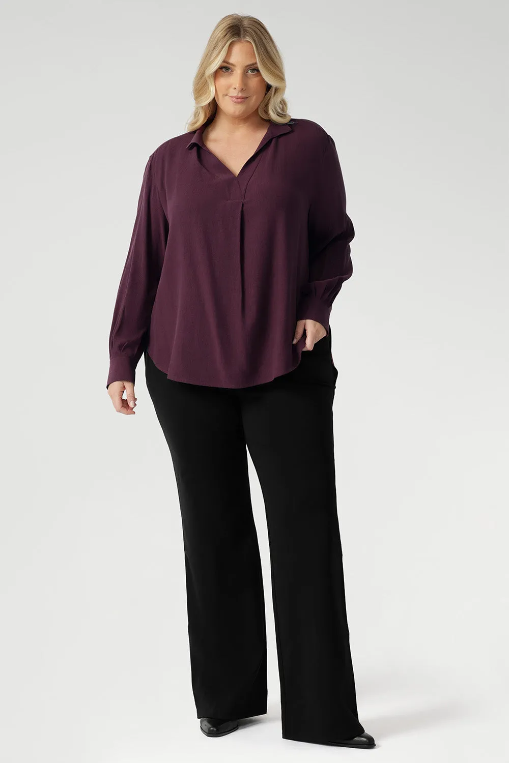 Ellis Shirt in Plum sold by Leina & Fleur product image thumbnail 3
