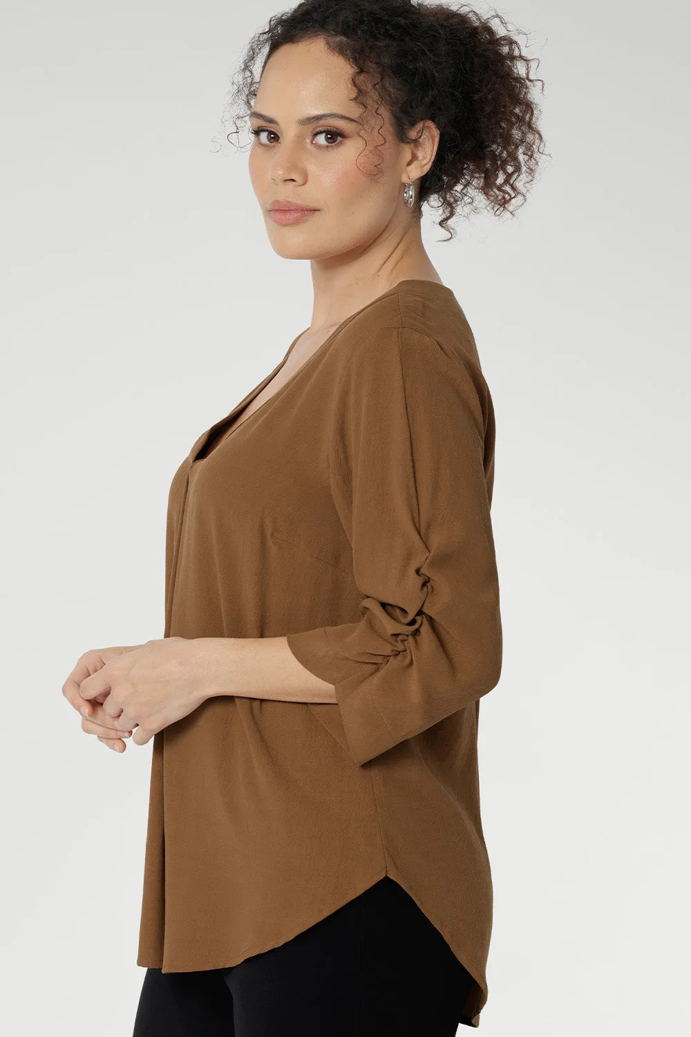 Terry Shirt in Nuthatch sold by Leina & Fleur product image thumbnail 5