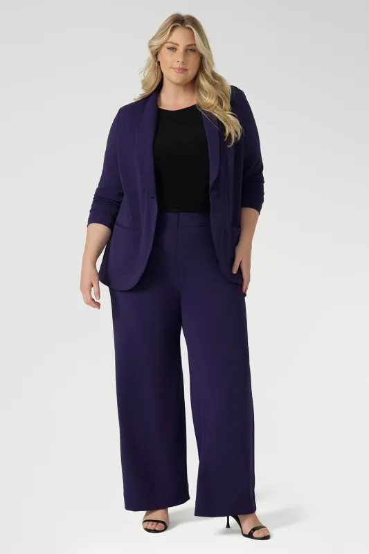 Drew Pant in Purple sold by Leina & Fleur