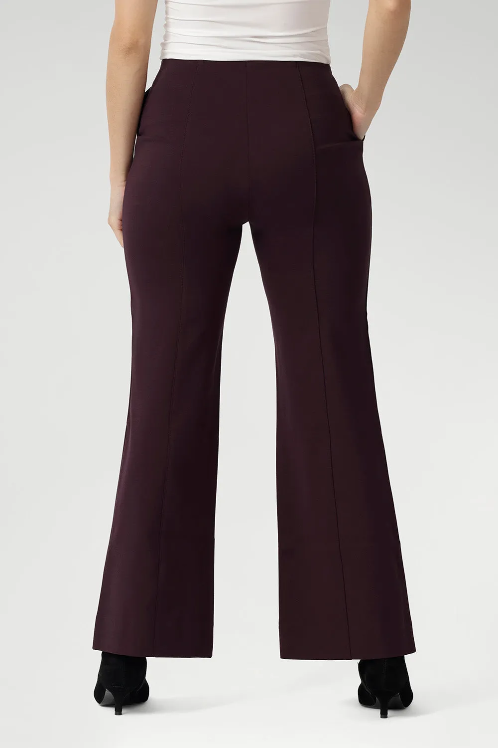 Bootleg Pant in Wine sold by Leina & Fleur product image thumbnail 4