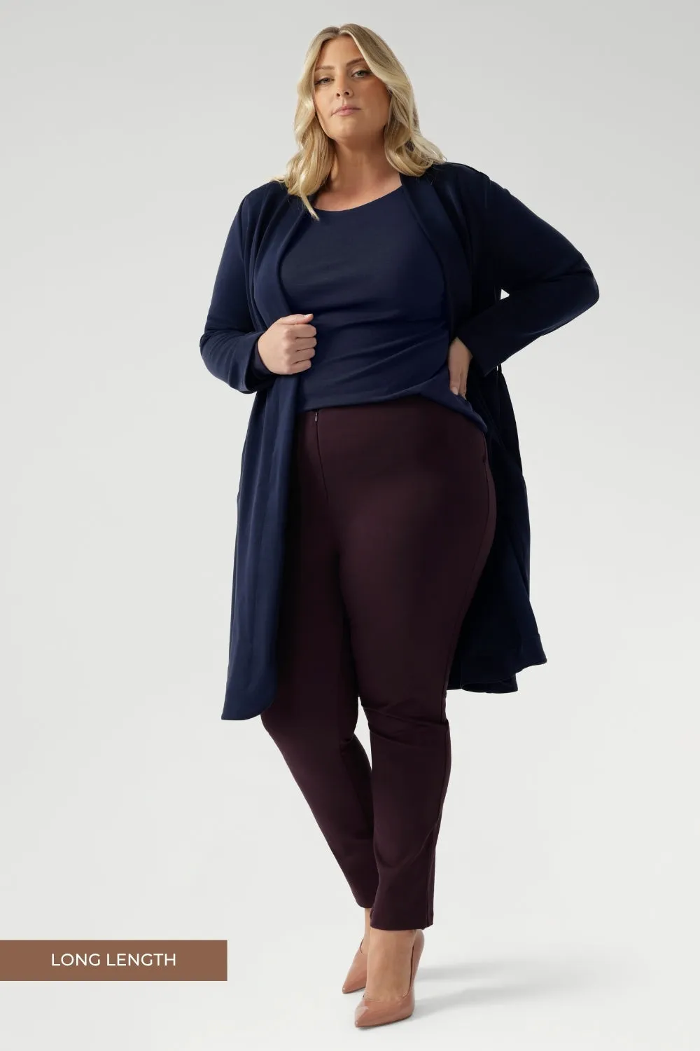 Skinny Leg Pant in Wine sold by Leina & Fleur product image thumbnail 3