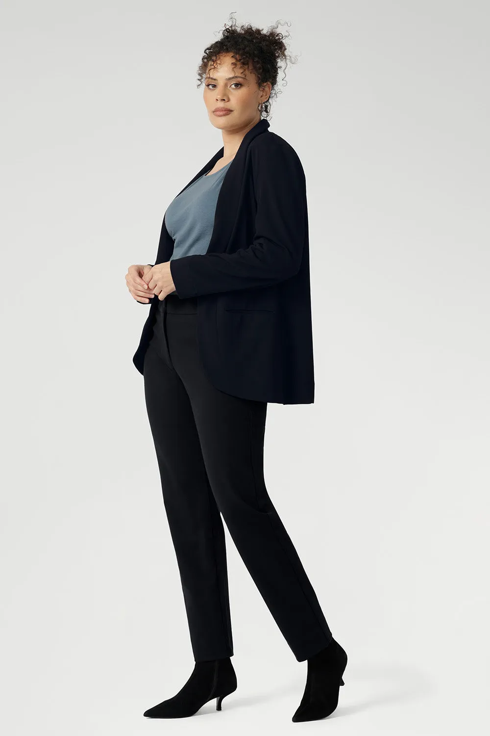 Straight Leg Pant in Charcoal sold by Leina & Fleur product image thumbnail 5