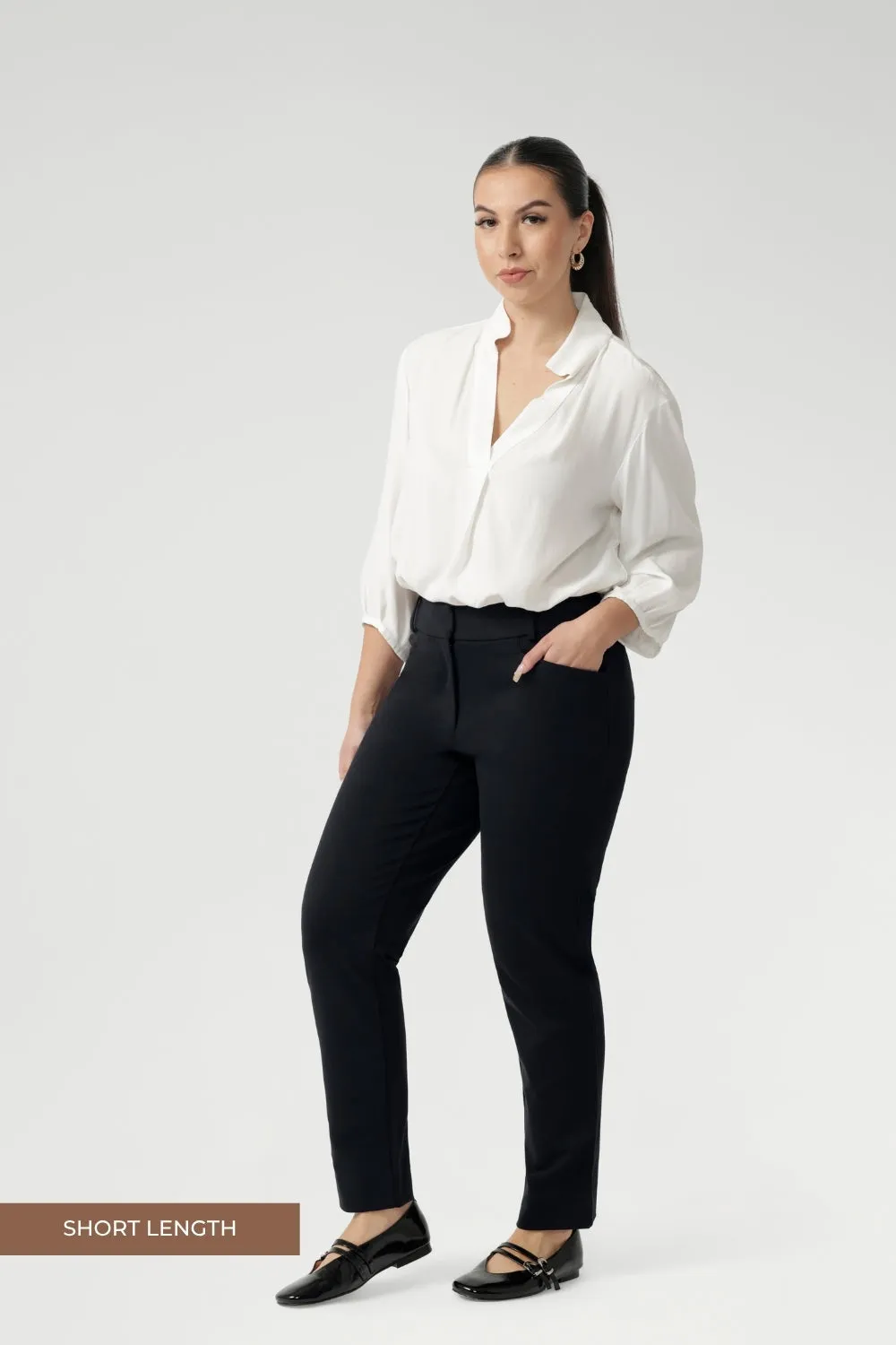 Straight Leg Pant in Charcoal sold by Leina & Fleur product image thumbnail 2