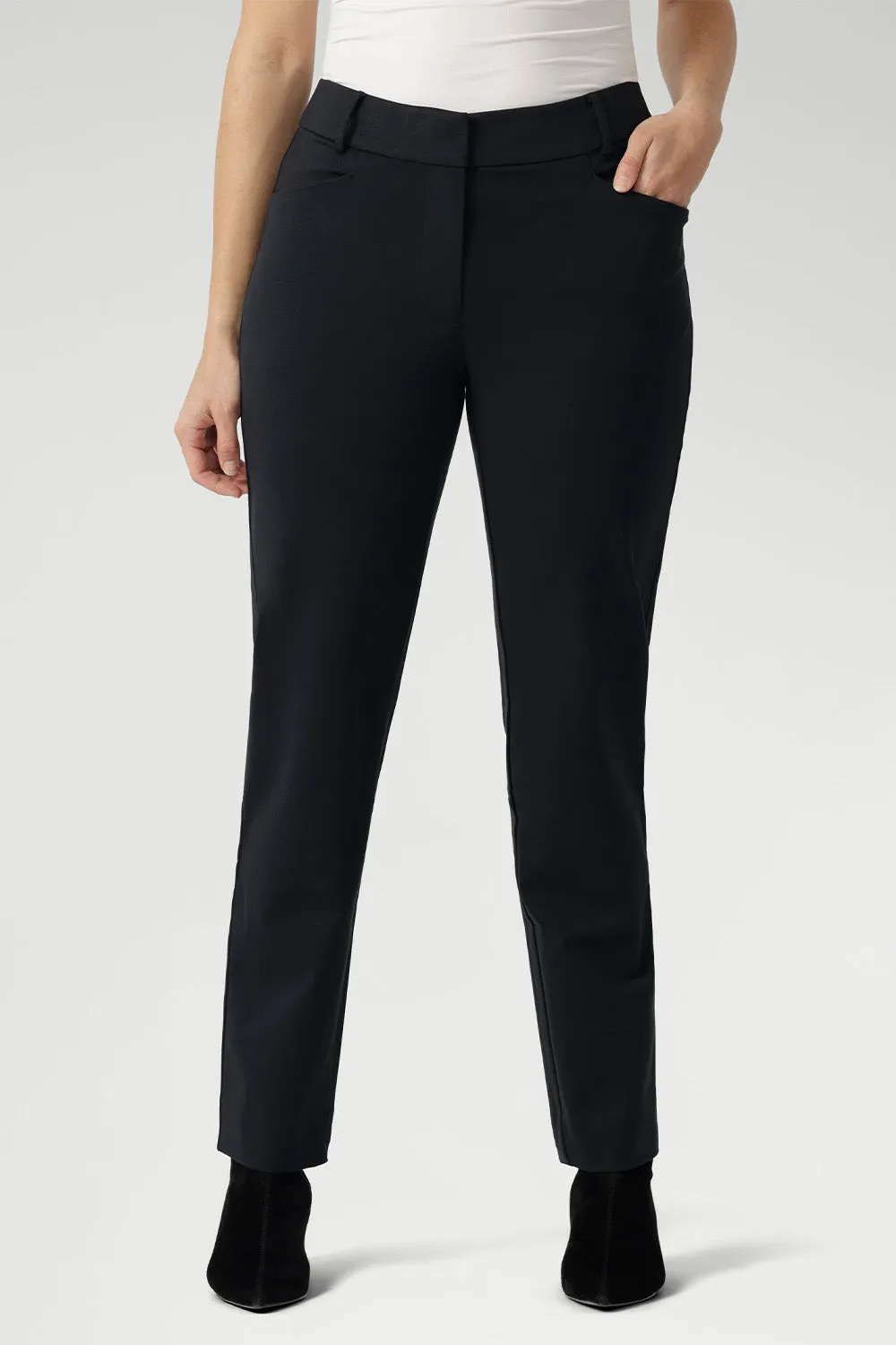 Straight Leg Pant in Charcoal sold by Leina & Fleur product image thumbnail 3