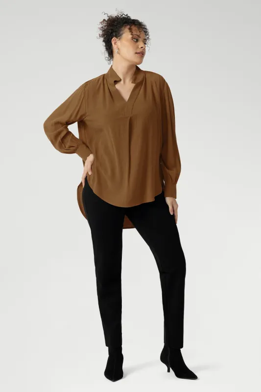 Straight Leg Pant in Black sold by Leina & Fleur