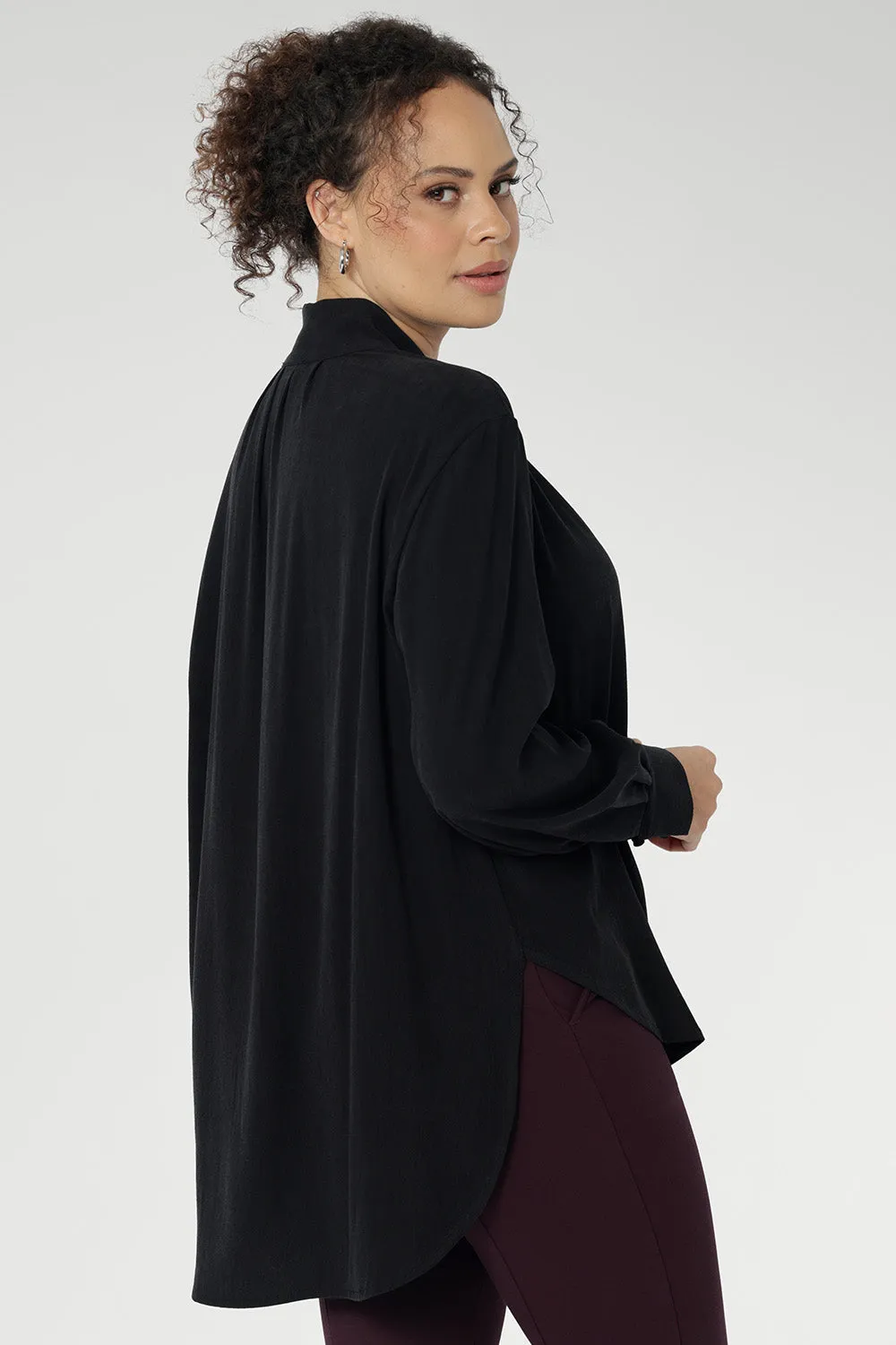 Ellis Shirt in Graphite sold by Leina & Fleur product image thumbnail 2