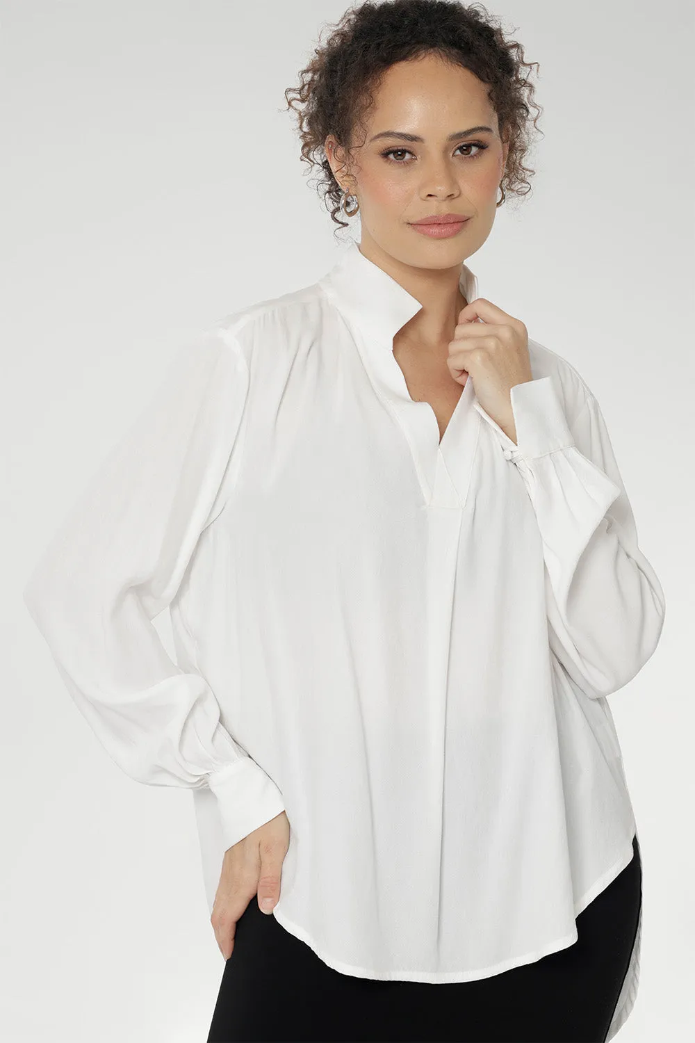 Ellis Shirt in Vanilla sold by Leina & Fleur