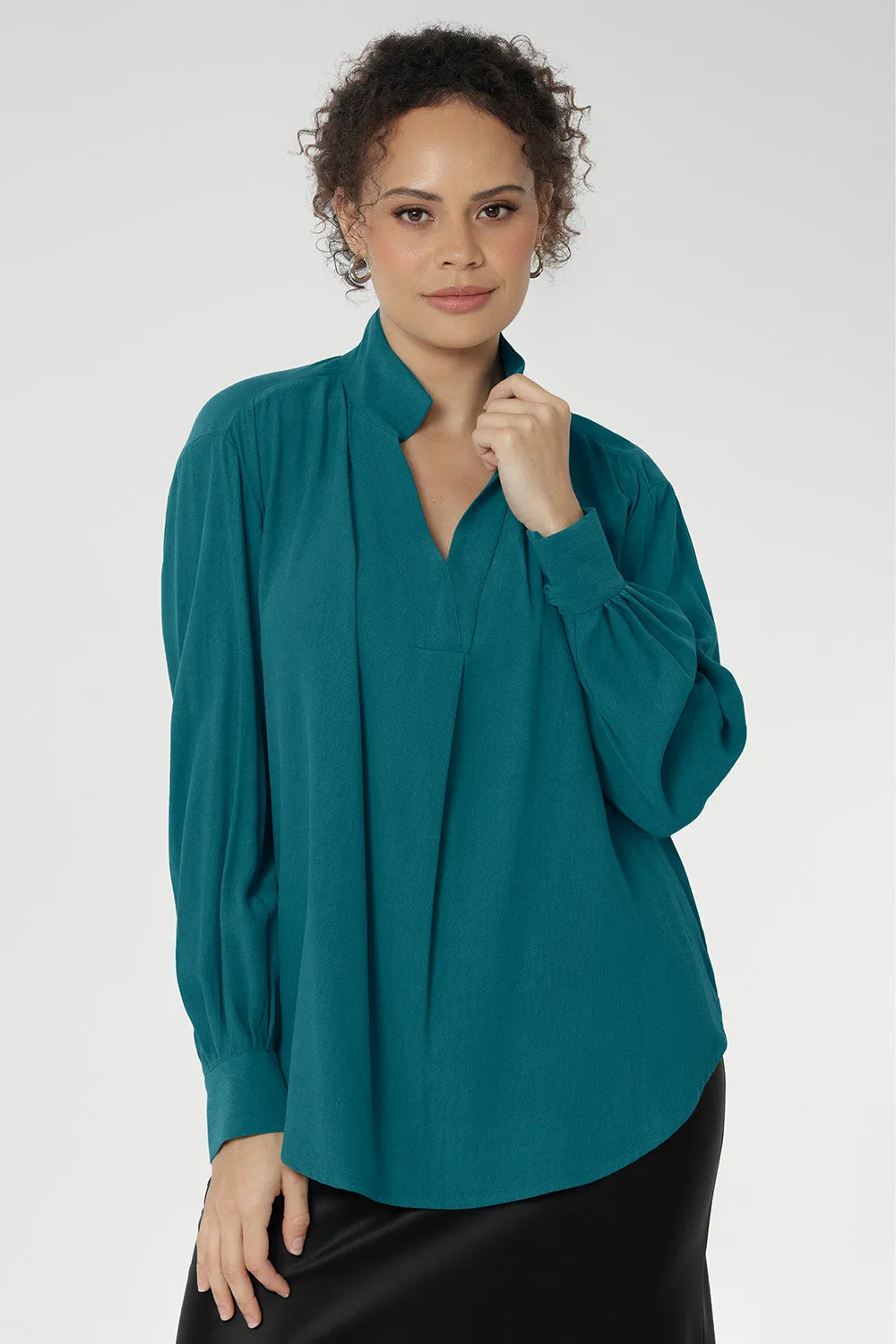 Ellis Shirt in Jewel sold by Leina & Fleur product image thumbnail 2