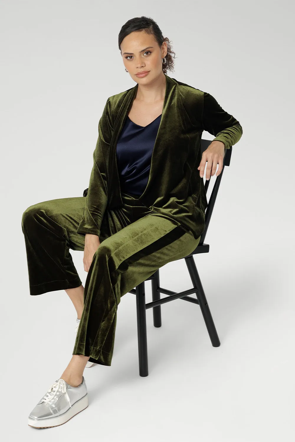 Soren Pant in Bracken Velour sold by Leina & Fleur product image thumbnail 5