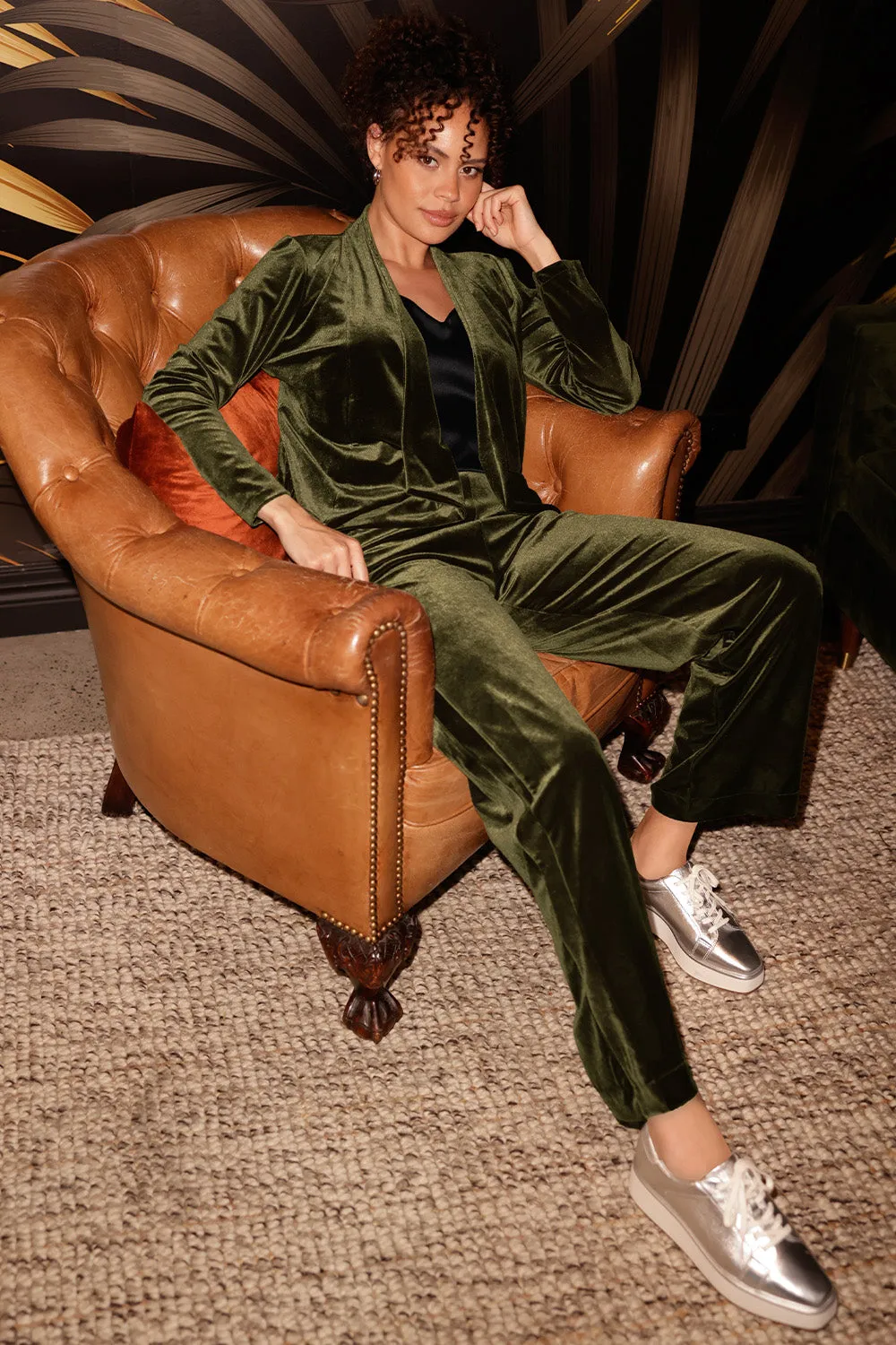 Soren Pant in Bracken Velour sold by Leina & Fleur product image thumbnail 2