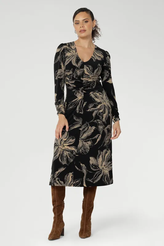 Nadine Dress in Night Lily sold by Leina & Fleur