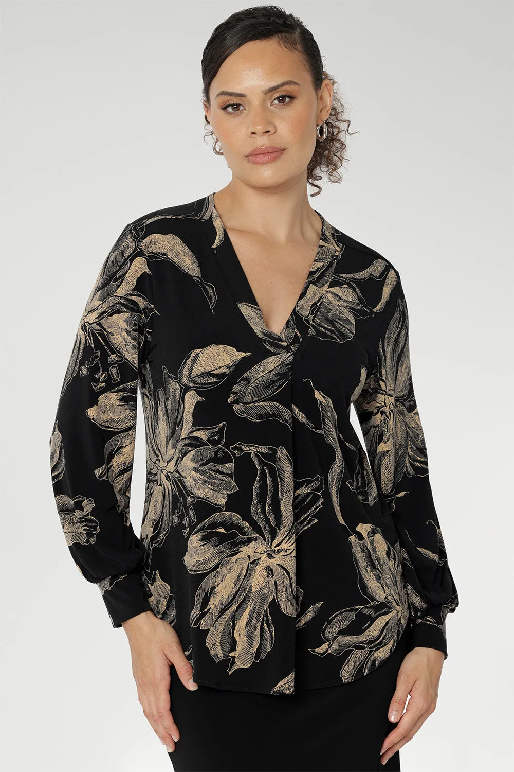 Paeton Top in Night Lily sold by Leina & Fleur