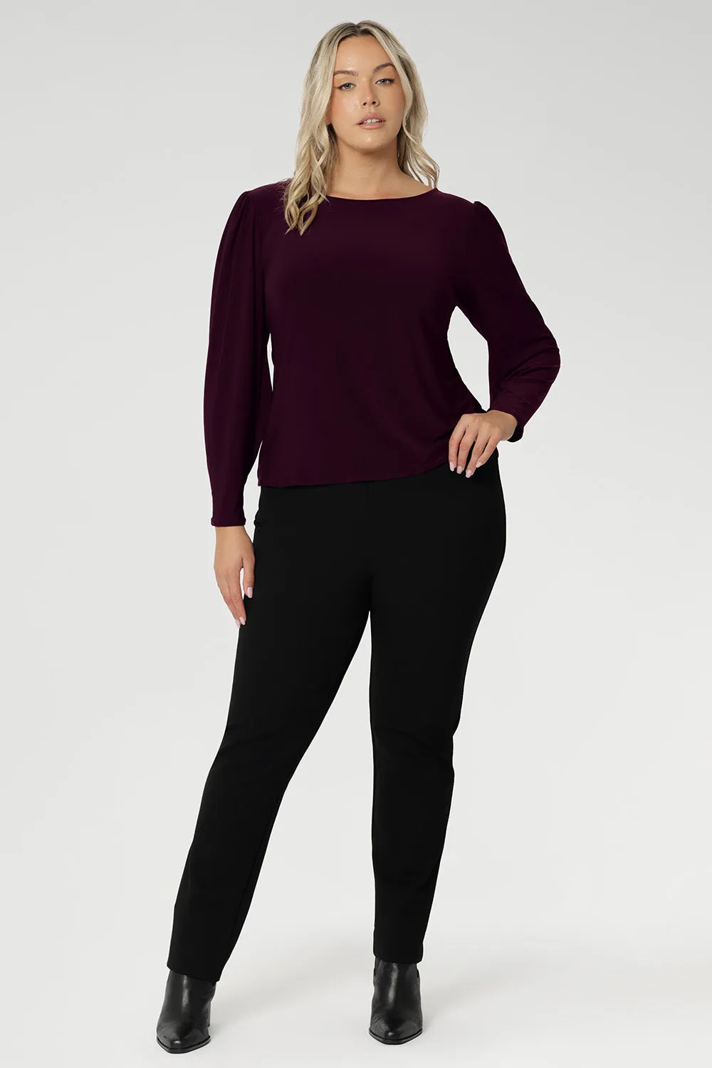 Zara Top in Claret sold by Leina & Fleur product image thumbnail 2