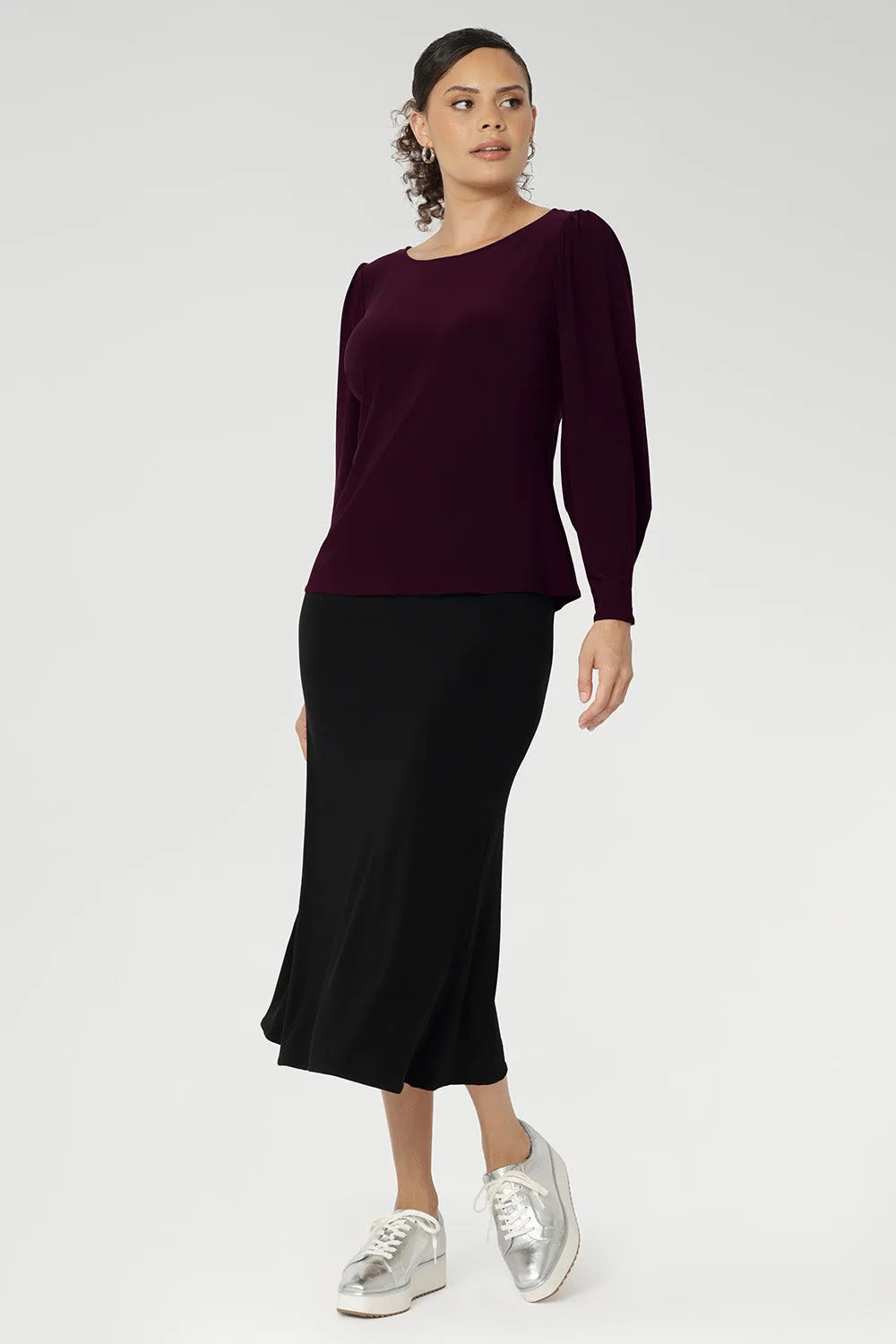 Zara Top in Claret sold by Leina & Fleur product image thumbnail 5