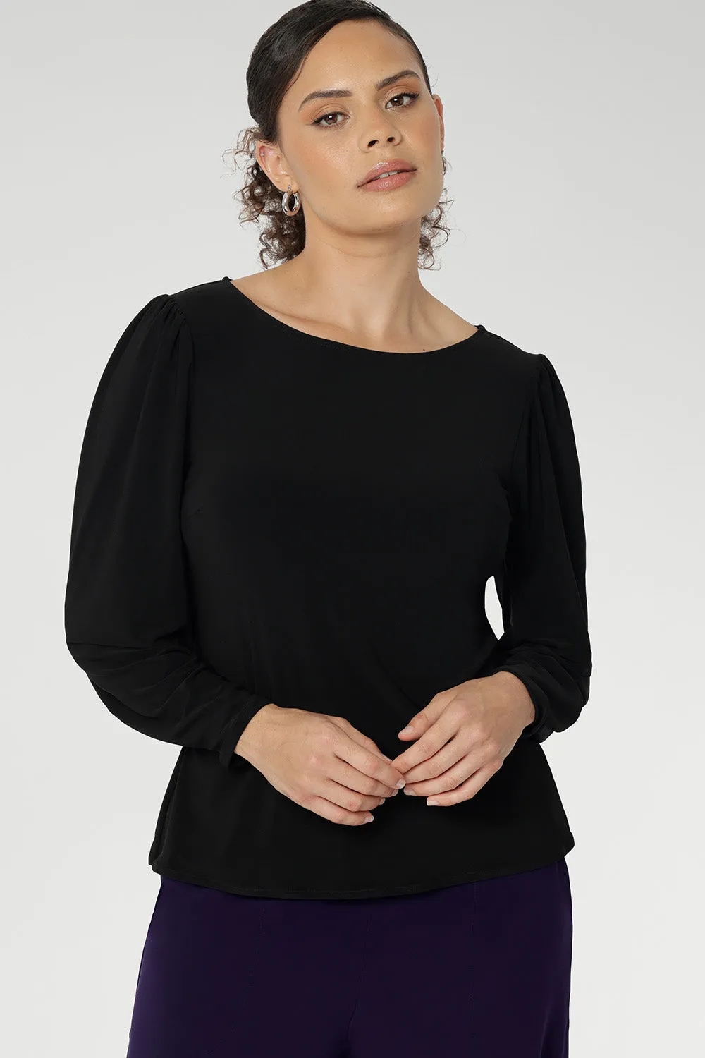 Zara Top in Black sold by Leina & Fleur