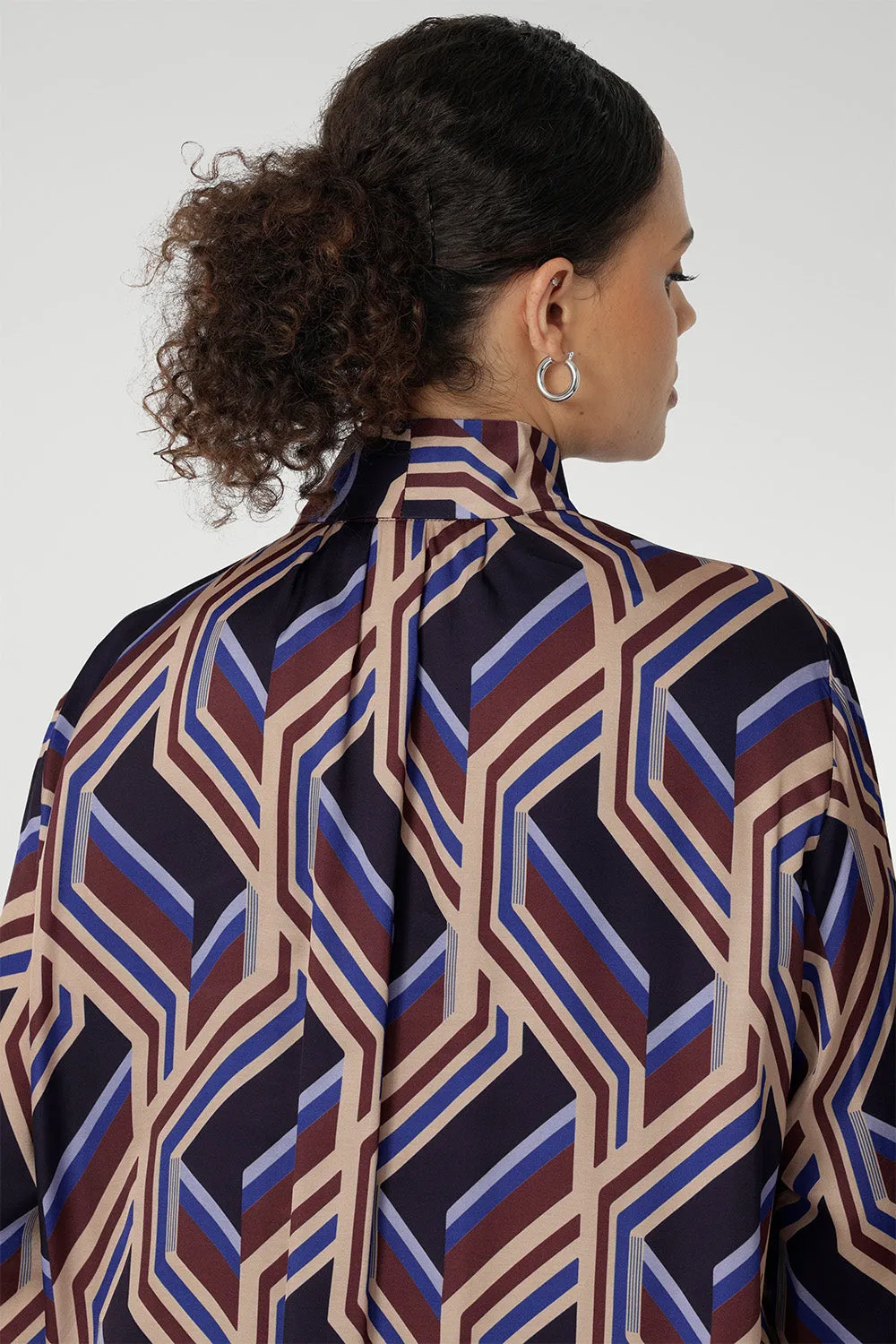 Ellis Shirt in Purple Maze sold by Leina & Fleur product image thumbnail 5