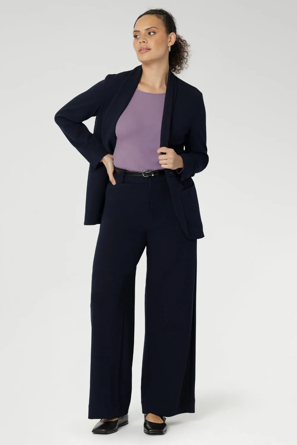 Drew Pant in Navy sold by Leina & Fleur product image thumbnail 3