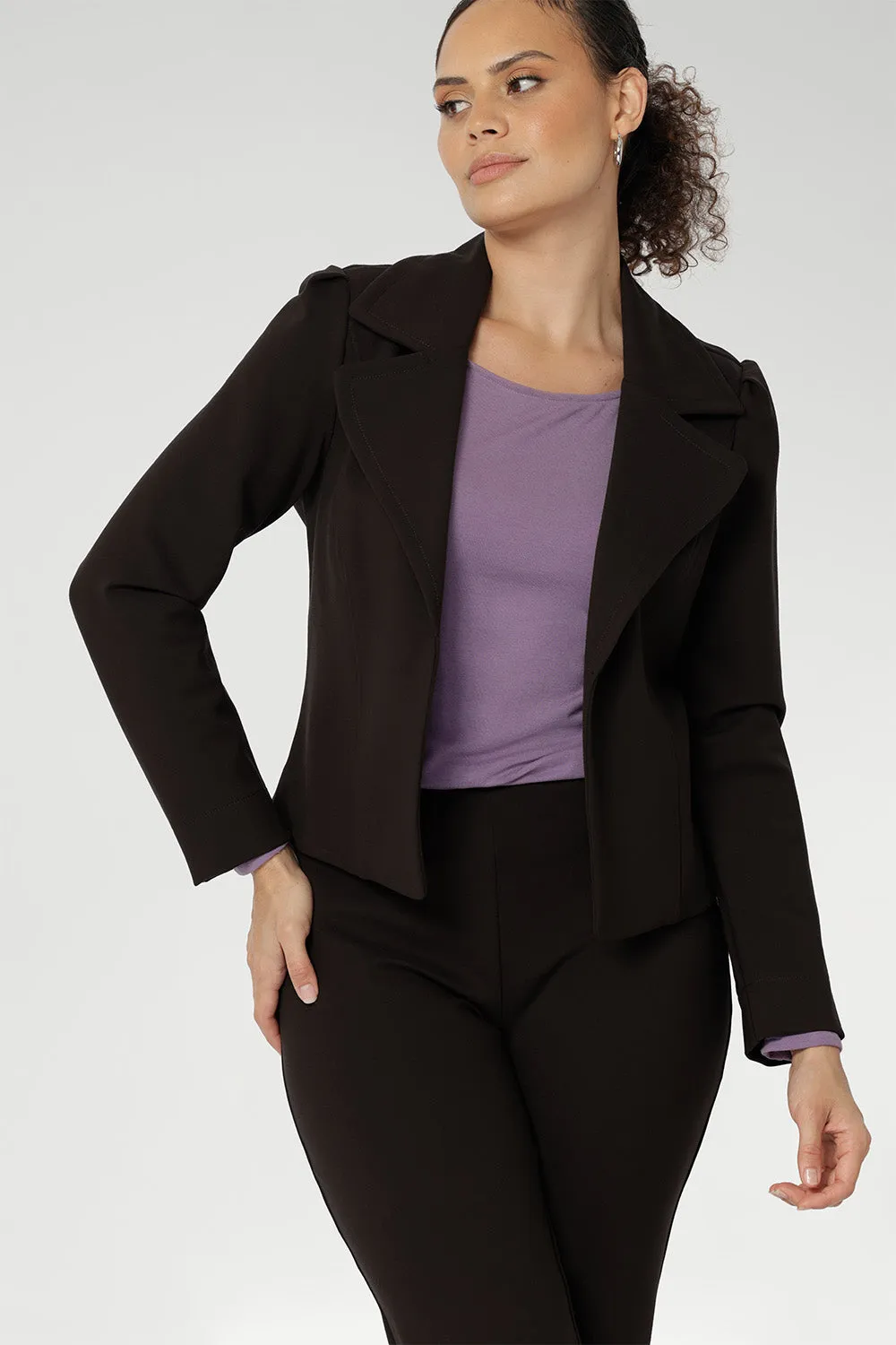 Garcia Jacket in Cocoa sold by Leina & Fleur product image thumbnail 4