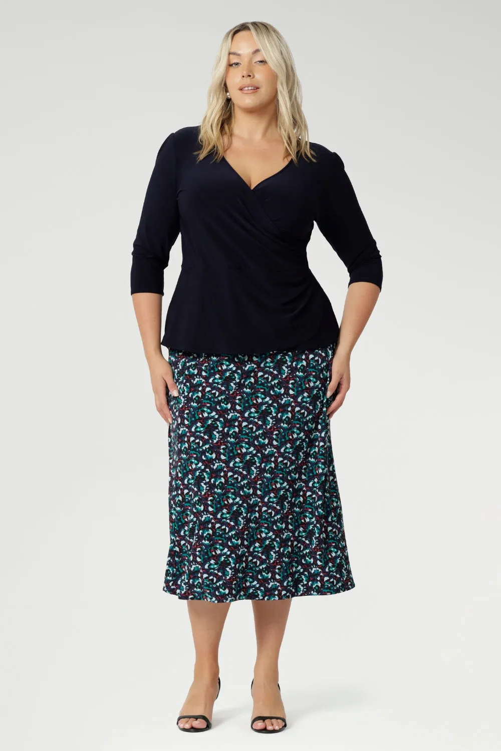 Asher Skirt in Peacock sold by Leina & Fleur product image thumbnail 4