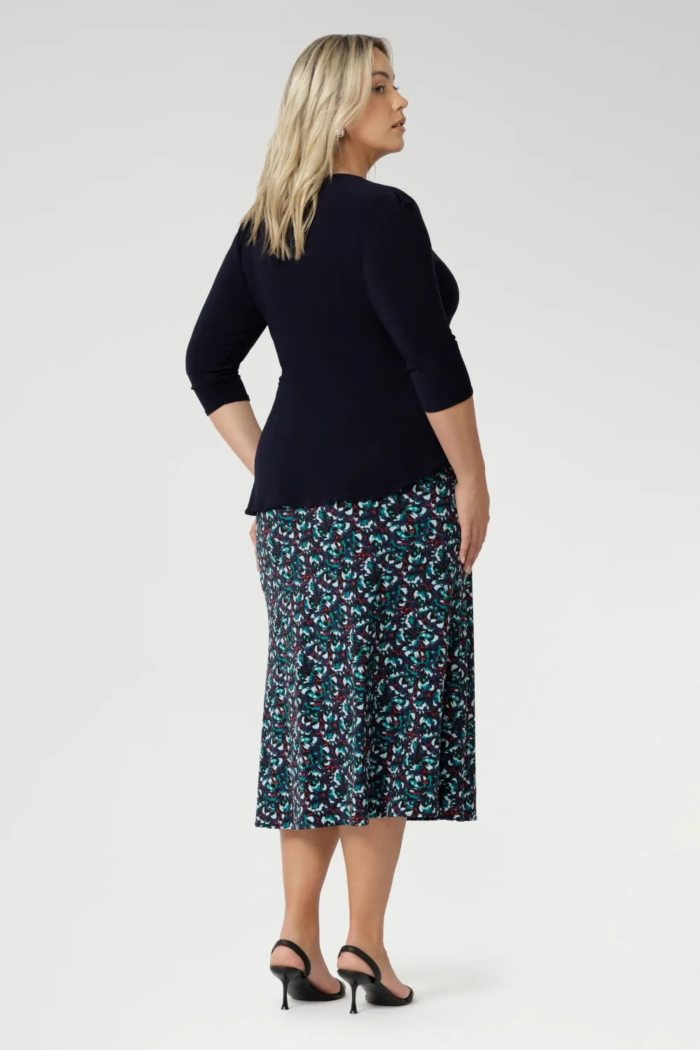 Asher Skirt in Peacock sold by Leina & Fleur product image thumbnail 5