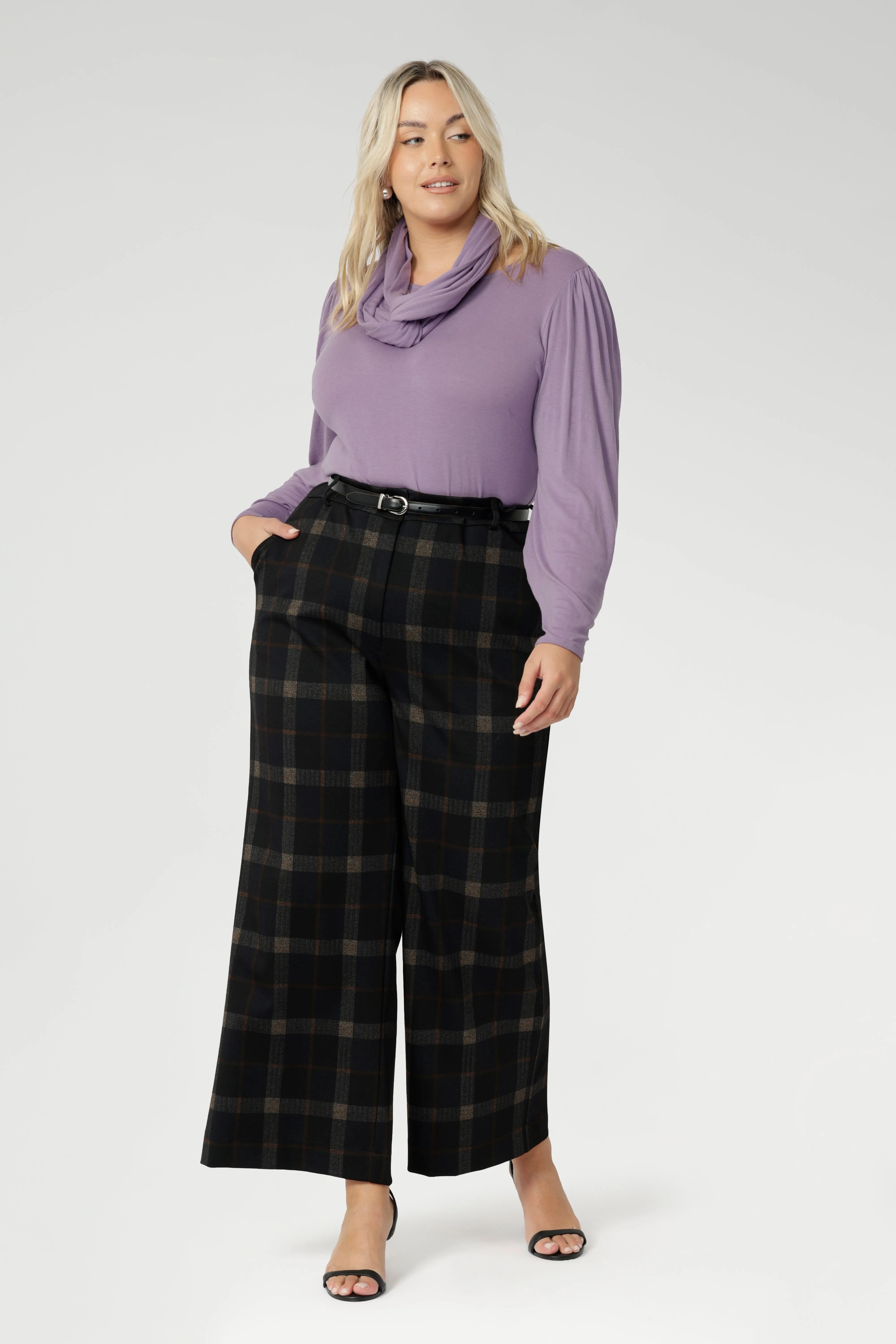 Infinity Knit Scarf in Lilac sold by Leina & Fleur product image thumbnail 3