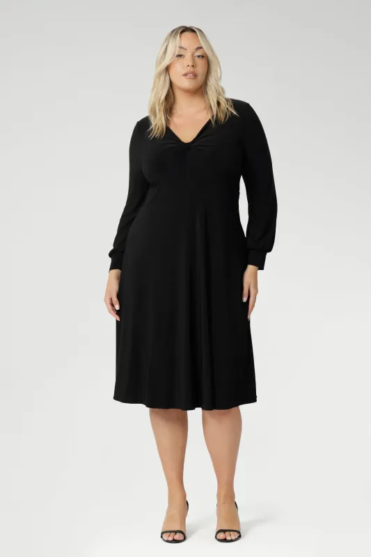 Bianca Dress in Black sold by Leina & Fleur