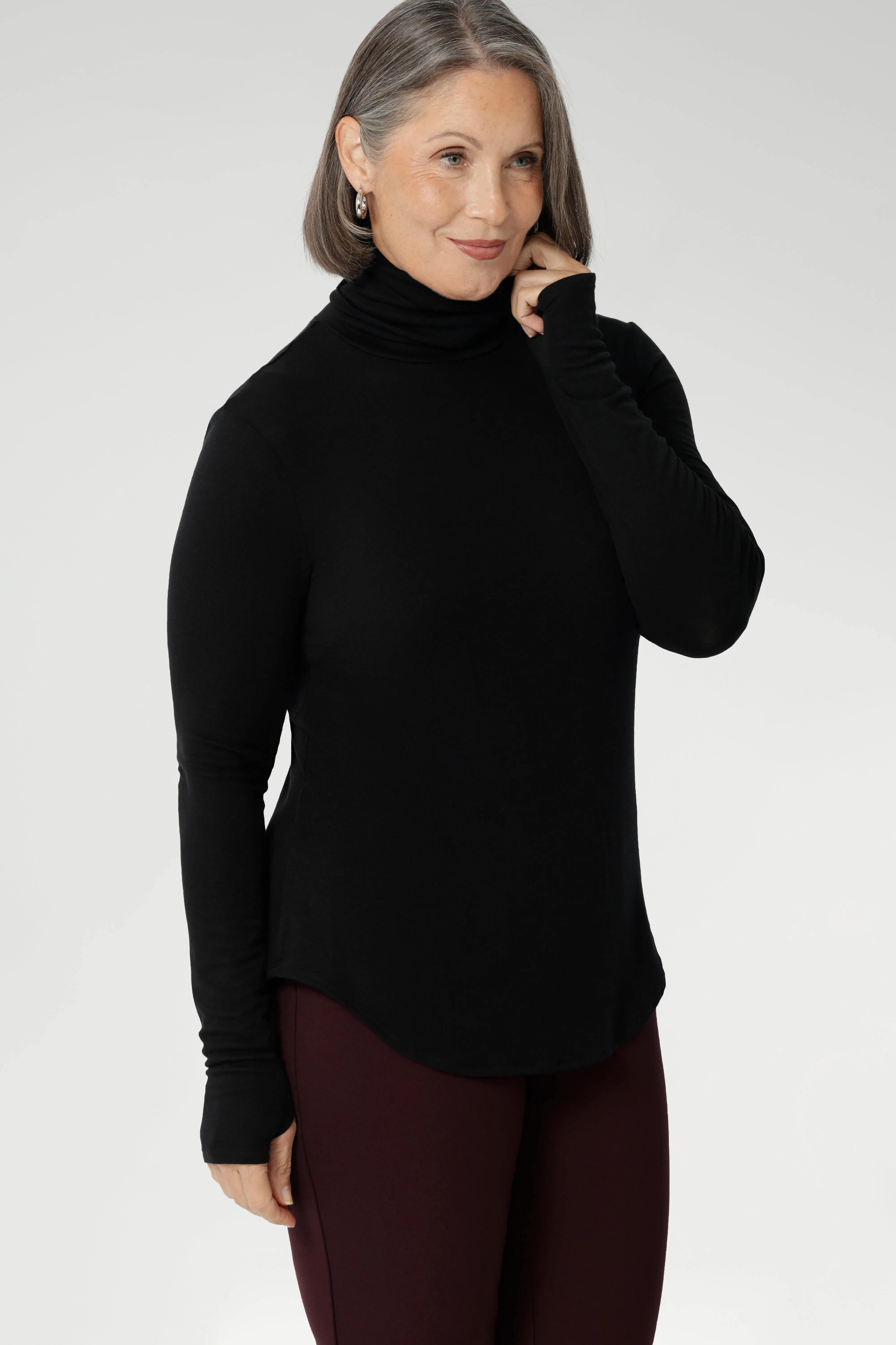Kean Knit Top in Black sold by Leina & Fleur