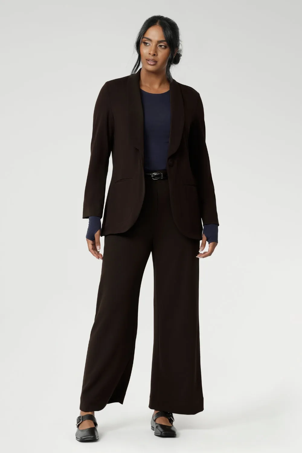 Drew Pant in Cocoa sold by Leina & Fleur