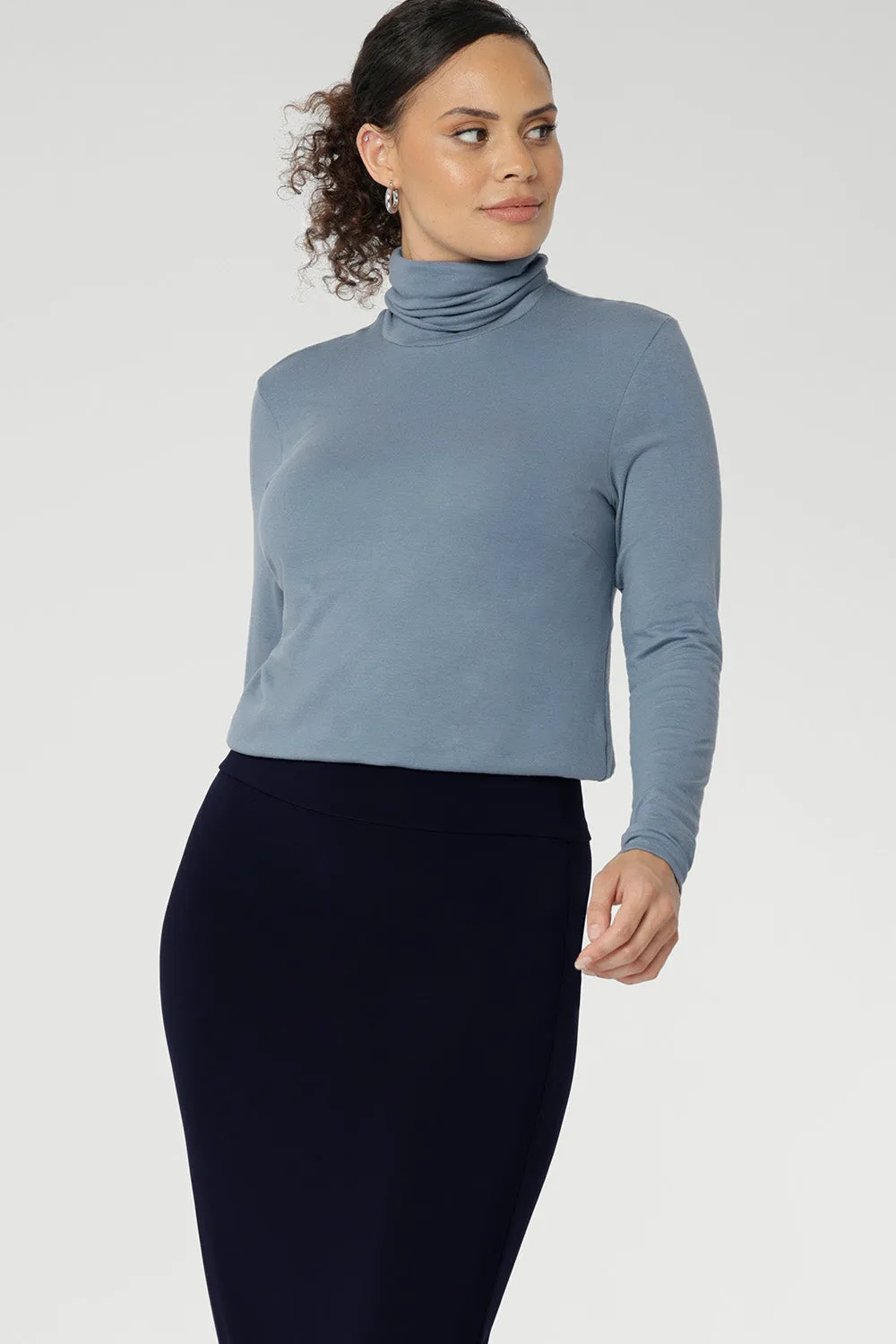 Kean Knit Top in Sky sold by Leina & Fleur product image thumbnail 2