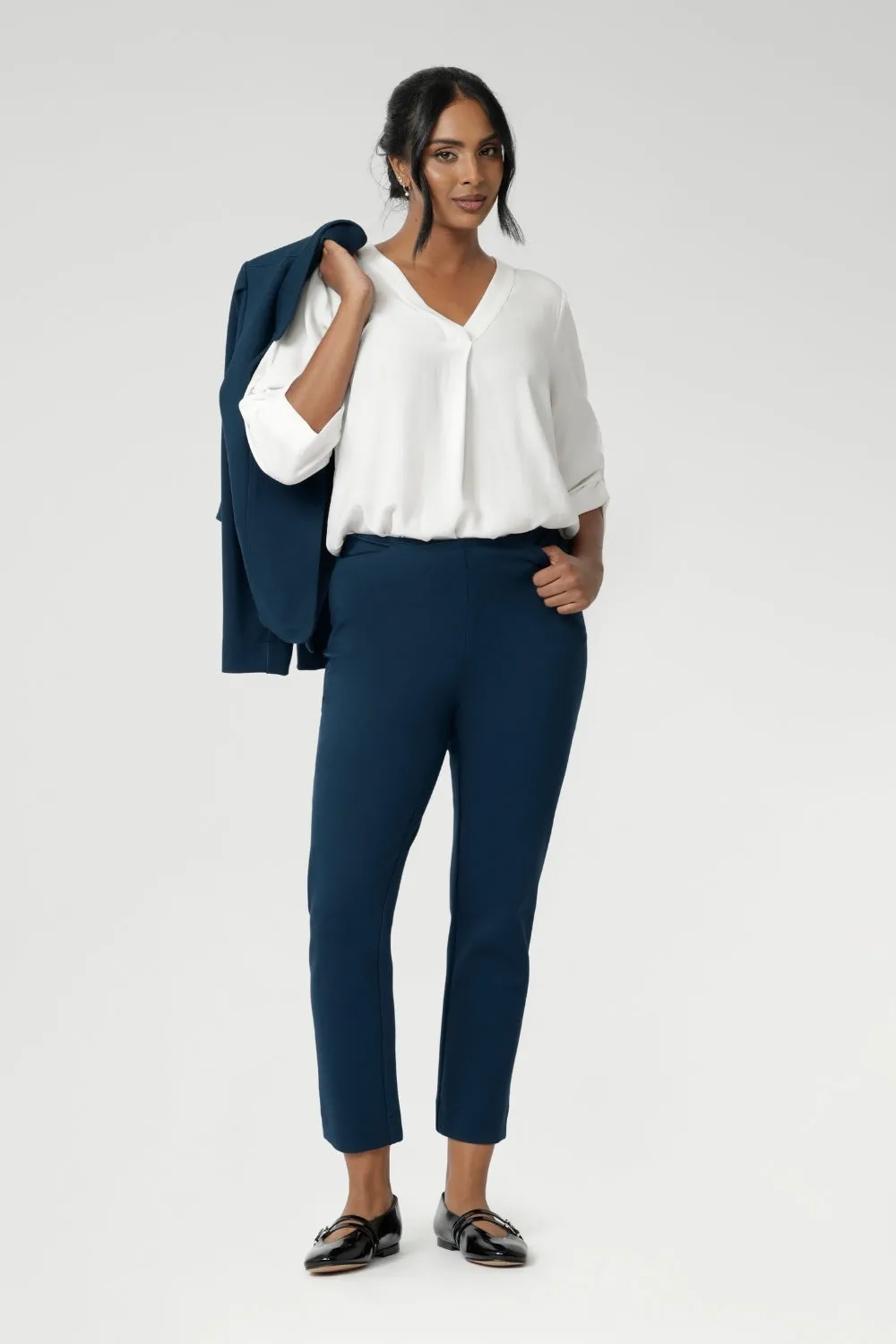 Paxton Pant in Petrol sold by Leina & Fleur product image thumbnail 2