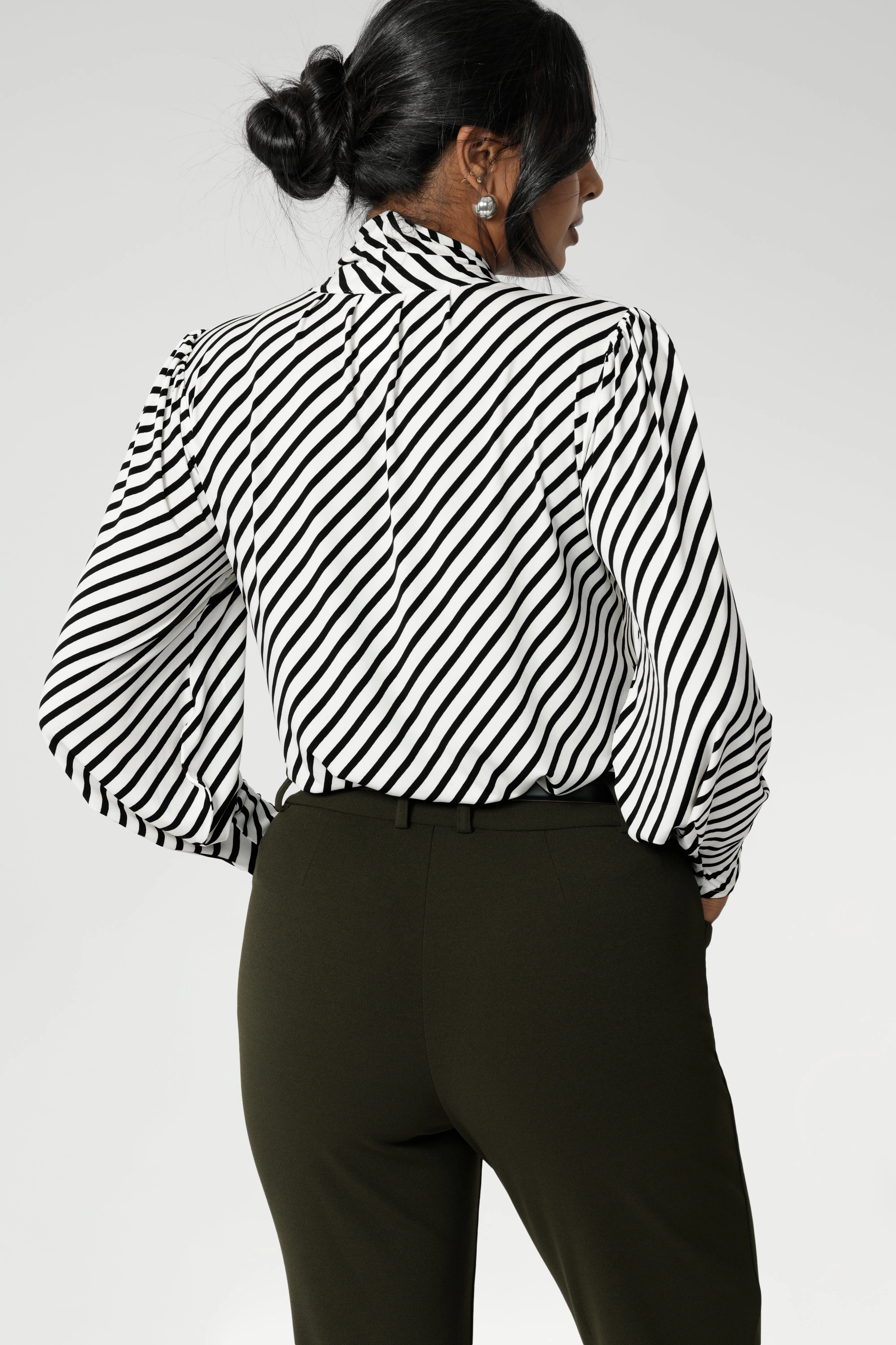 Celine Top in Black Stripe sold by Leina & Fleur product image thumbnail 5